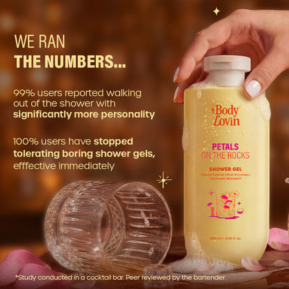 Plum BodyLovin’ Petals On The Rocks Shower Gel, Renewing & Reviving, Citrus Floral Fragrance