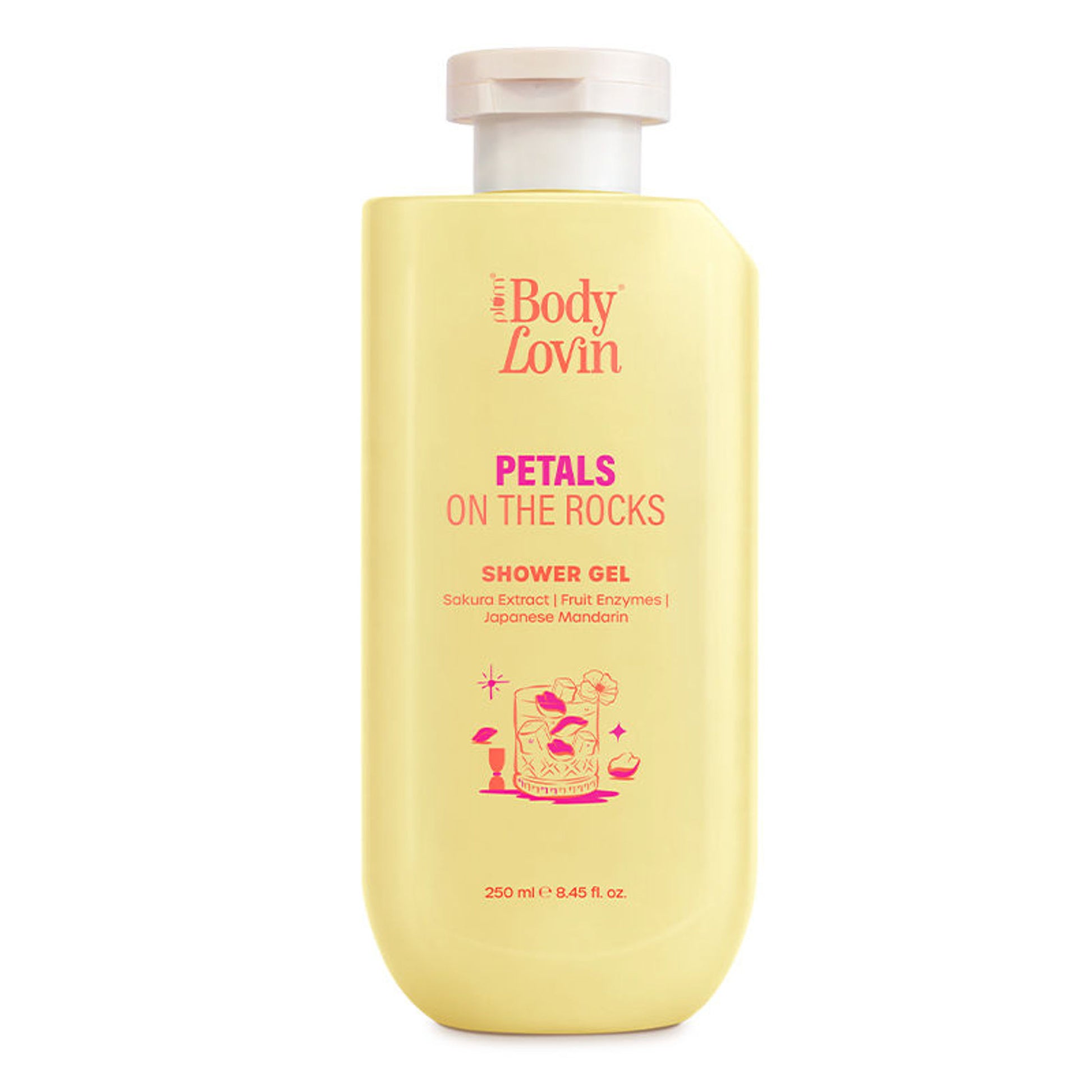 Plum BodyLovin’ Petals On The Rocks Shower Gel, Renewing & Reviving, Citrus Floral Fragrance