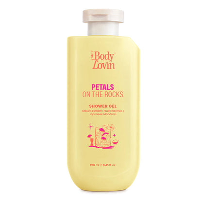 Plum BodyLovin’ Petals On The Rocks Shower Gel, Renewing & Reviving, Citrus Floral Fragrance