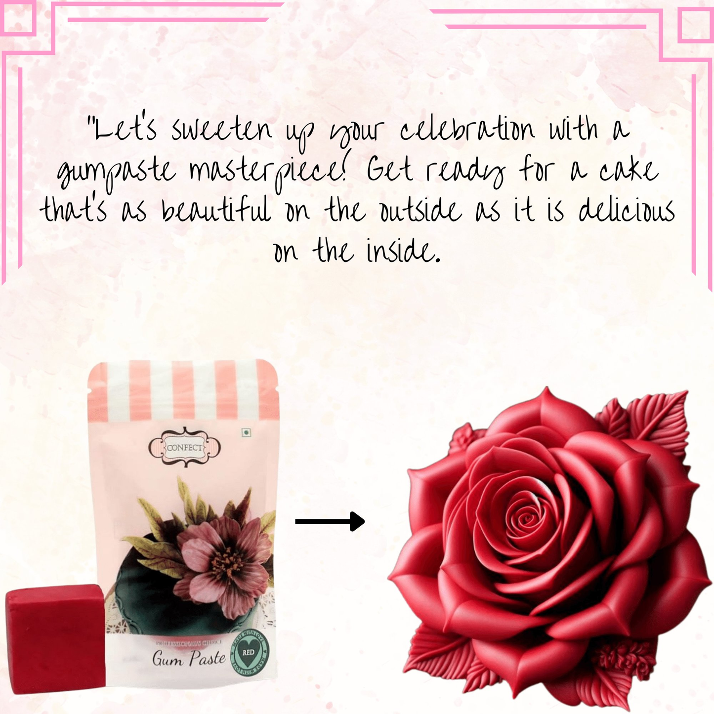 Confect Red | Edible Gum paste