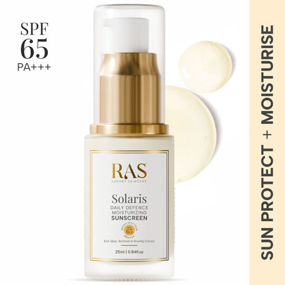 RAS Luxury Oils Solaris Daily Defence Moisturising Sunscreen Spf 50 Pa+++