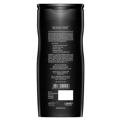 ManCode Activated Charcoal Body Wash For Men