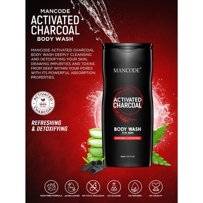 ManCode Activated Charcoal Body Wash For Men