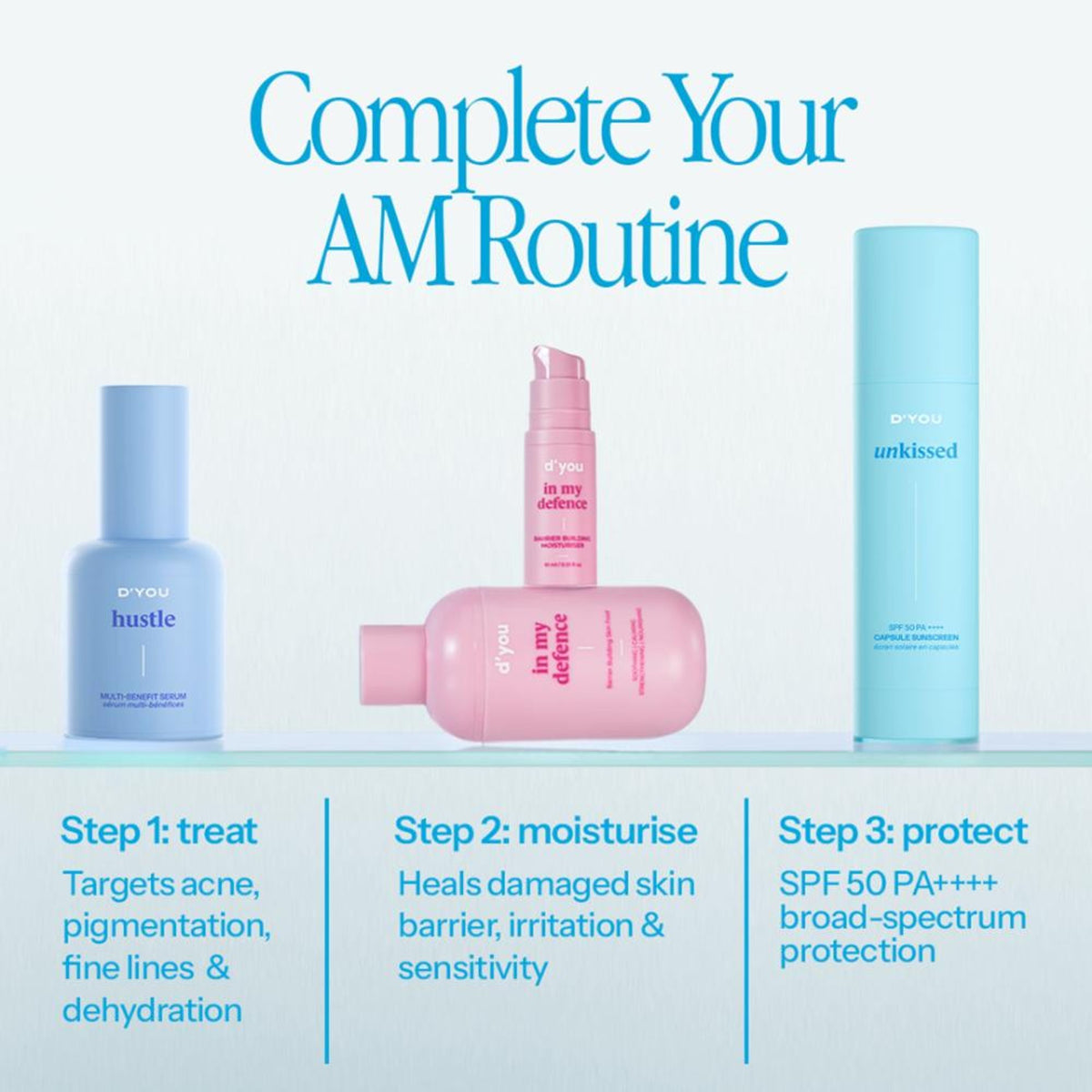 d'you Unkissed Serum Sunscreen SPF 70+ & PA++++ Mini