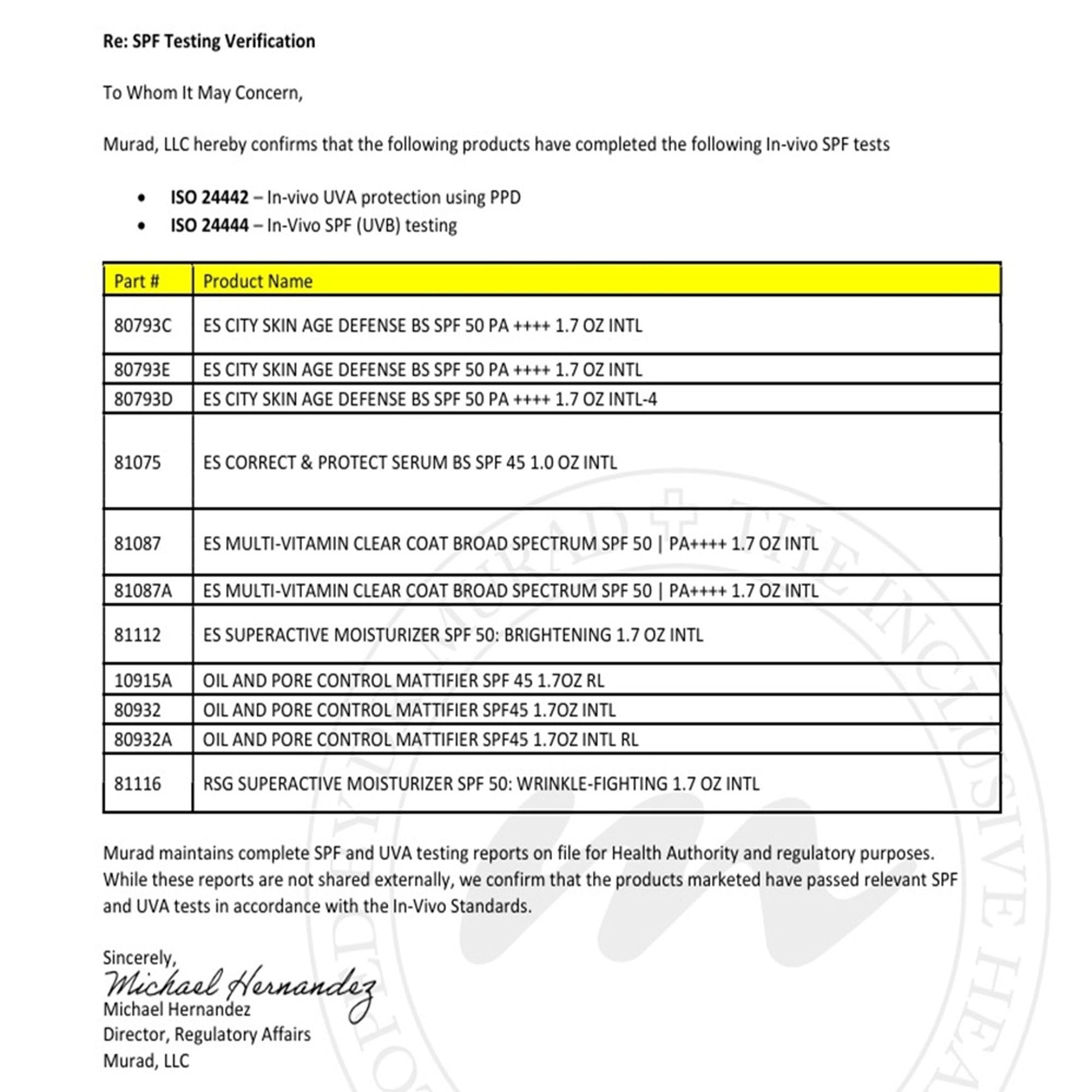 Murad Multi-Vitamin Clear Coat Broad Spectrum SPF 50