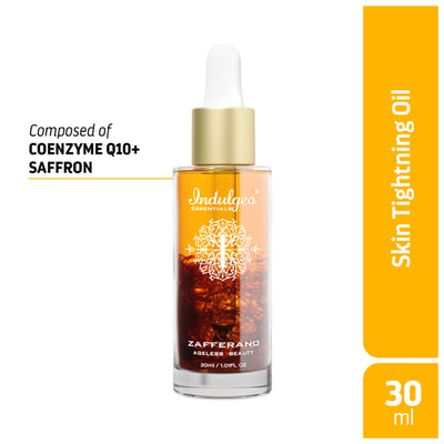 Indulgeo Essentials Ageless Beauty Zafferano Oil With Saffron, Lupin Seed Extract, Coenzyme Q10