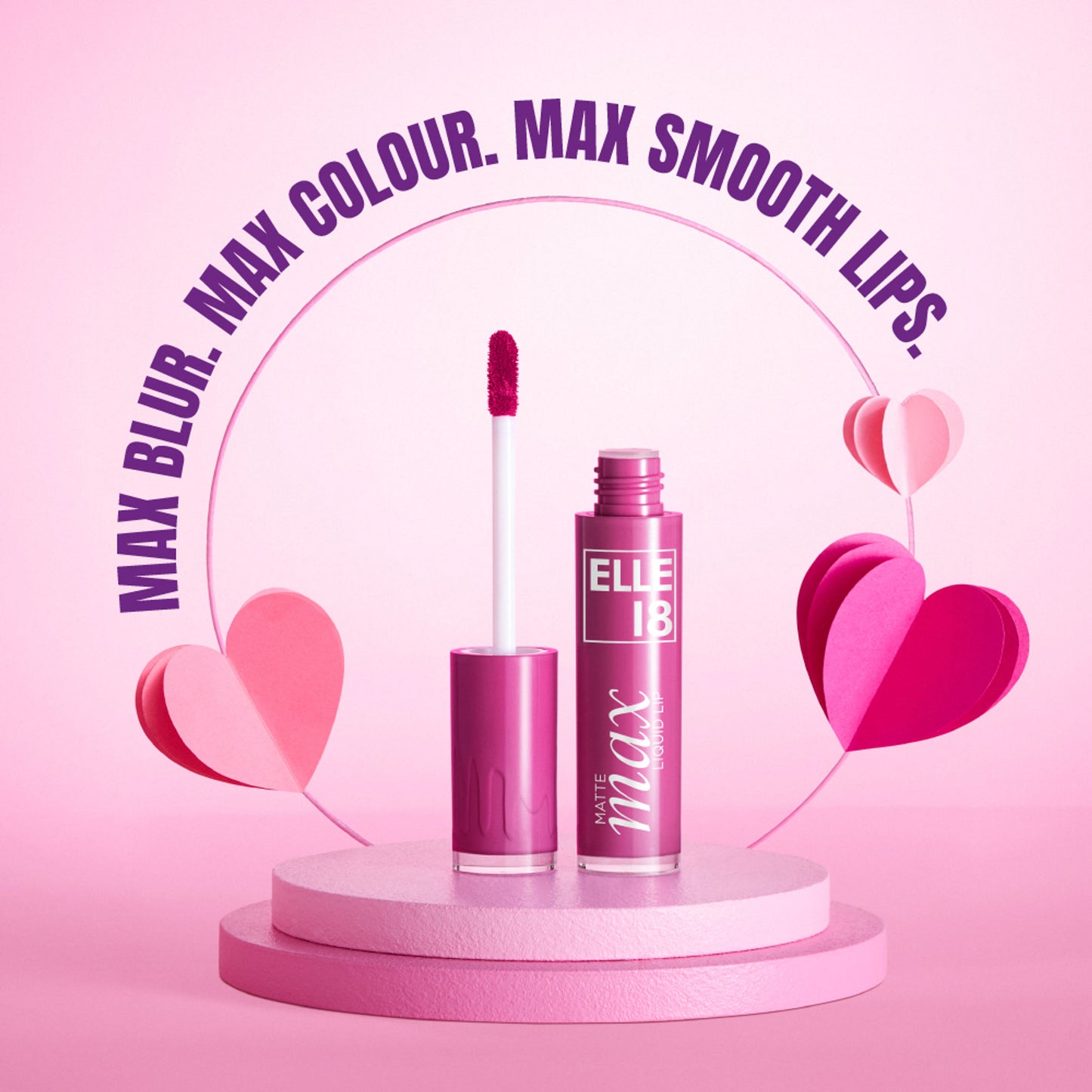 Elle 18 Matte Max Long Lasting Liquid Lipstick, With Hyaluronic Acid - Nude Blossom - Nude Spice