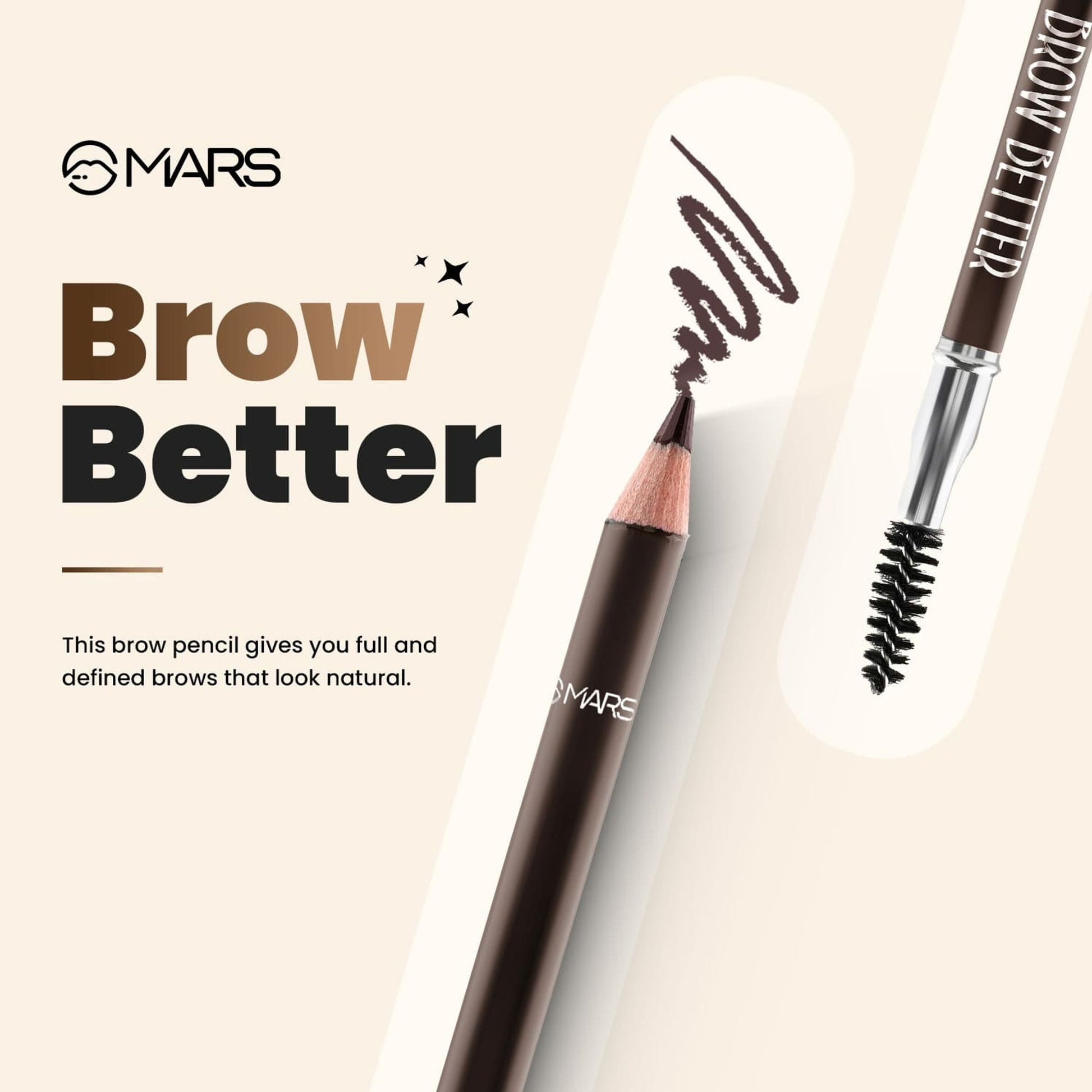 MARS Brow Better Eyebrow Pencil - Brown
