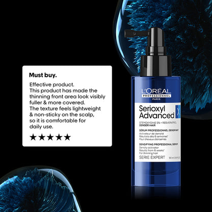L’Oréal Professionnel Serioxyl Advanced Hair Growth Serum, Stemoxydine 5% & Resveratrol
