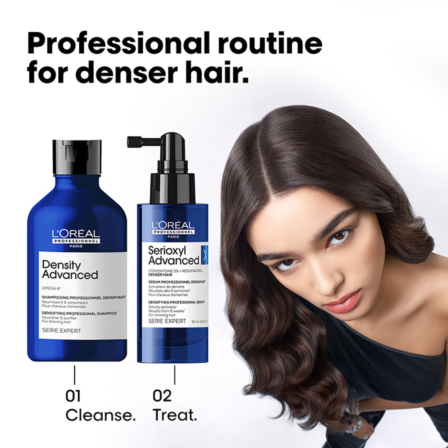 L’Oréal Professionnel Serioxyl Advanced Hair Growth Serum, Stemoxydine 5% & Resveratrol