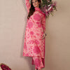 Dhiyona IE Women Floral Printed Regular Pure Cotton Kurta with Trousers & With Dupatta