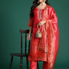 Dhiyona IE Ethnic Motifs Printed Zari Kurta with Trousers & With Dupatta