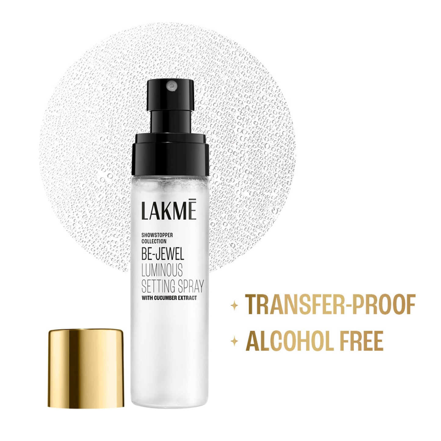 Lakme Be-Jewel Luminous Setting Spray - Weightless Mist, Up to 16 Hr Lock in, Alcohol Free