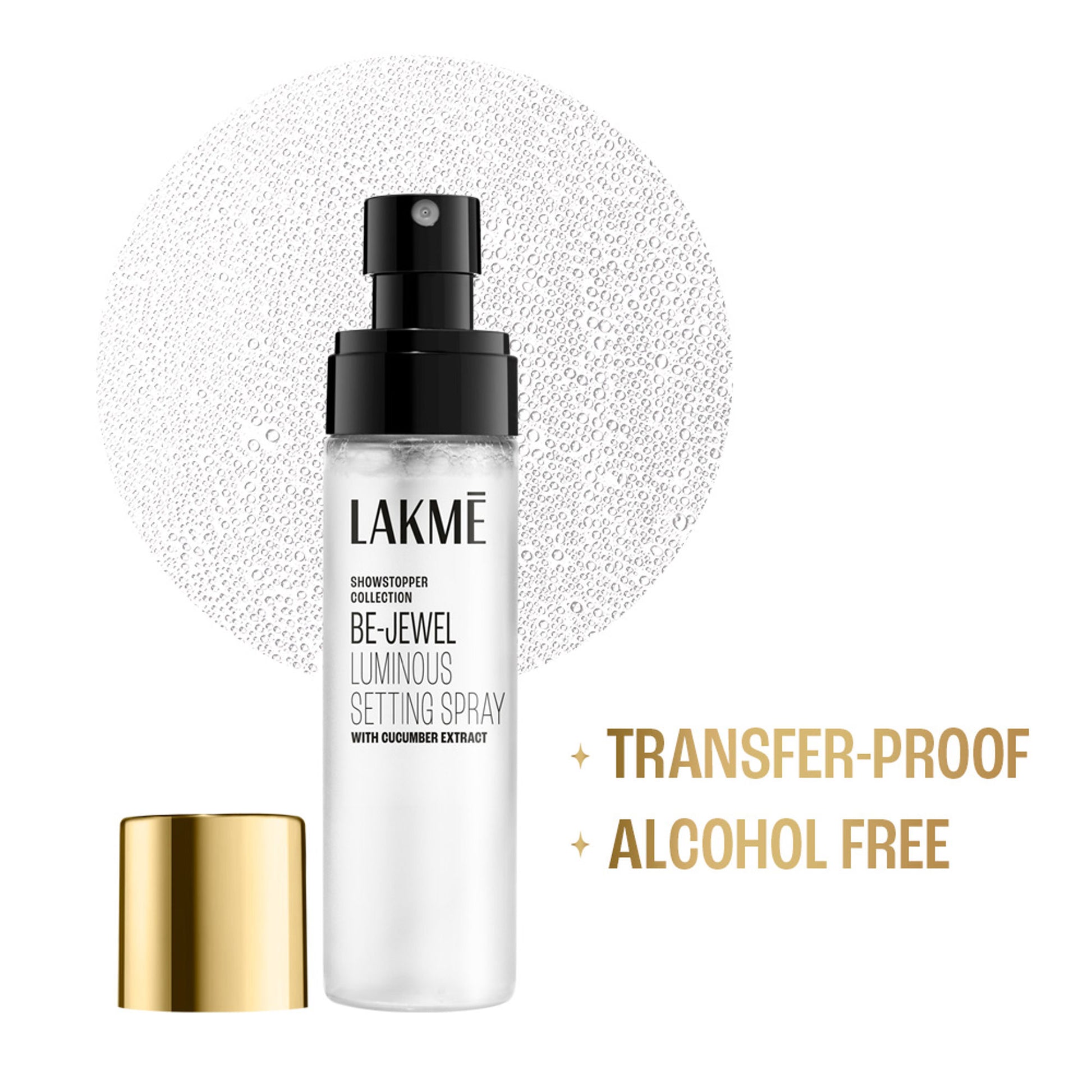 Lakme Be-Jewel Luminous Setting Spray - Weightless Mist, Up to 16 Hr Lock in, Alcohol Free
