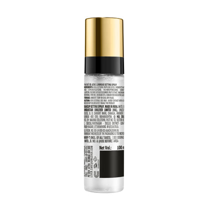 Lakme Be-Jewel Luminous Setting Spray - Weightless Mist, Up to 16 Hr Lock in, Alcohol Free