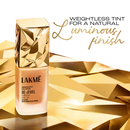 Lakme Be-Jewel Luminous Skin Tint - 24HR Long Lasting, Up To 2X Luminous Glow - Cool Ivory