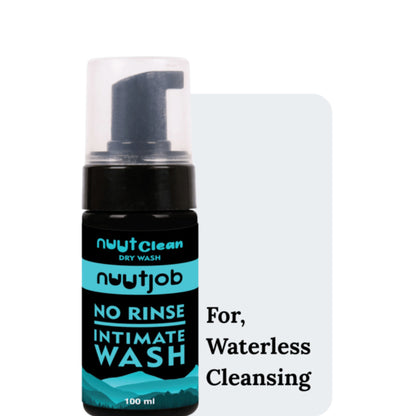 Nuutjob Nuutclean Dry Wash No Water Needed Anti-Itch, pH Balanced For Men