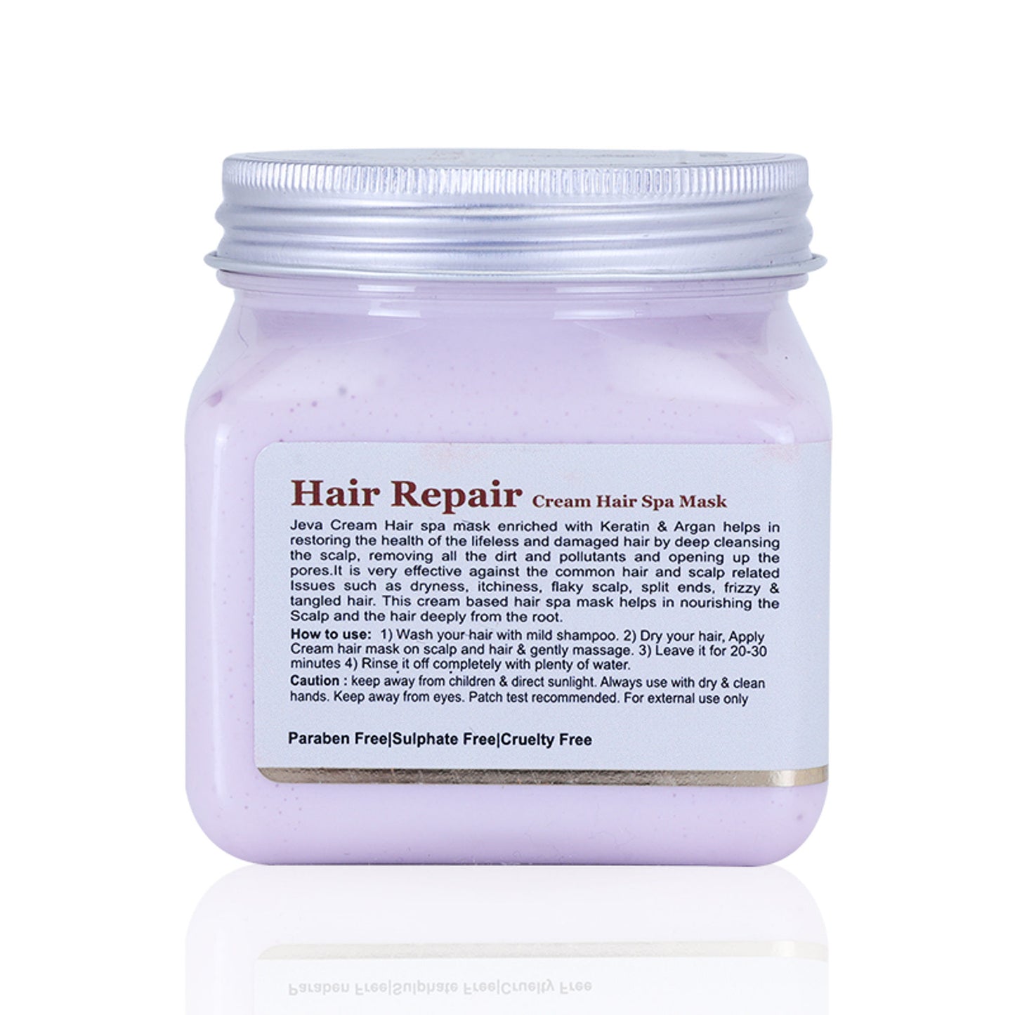 Jeva Keratin Hair Repair Spa Mask for Dry & Damaged Hair Deep Nourishing Strengthening Treatment