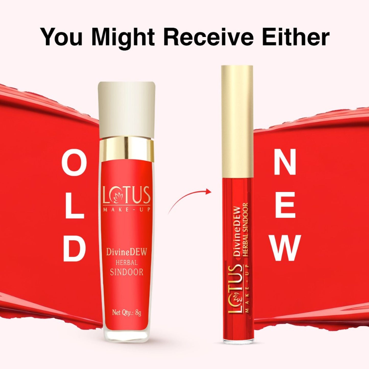 Lotus Make-Up Divine Dew Herbal Liquid Sindoor Love Drop, Water & Smudge Resistant,Long Lasting - Love Drop