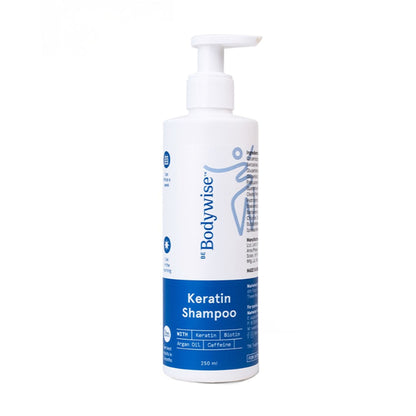 Be Bodywise Keratin Shampoo with Biotin & Argan Oil- Strengthens & Improves Hair Texture