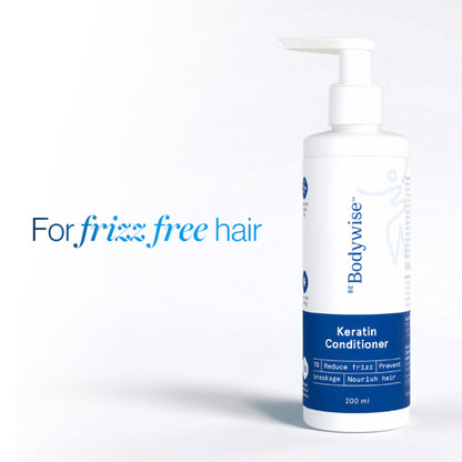 Be Bodywise Keratin Conditioner (Paraben and SLS Free) - Reduces Frizz and Locks in Moisture