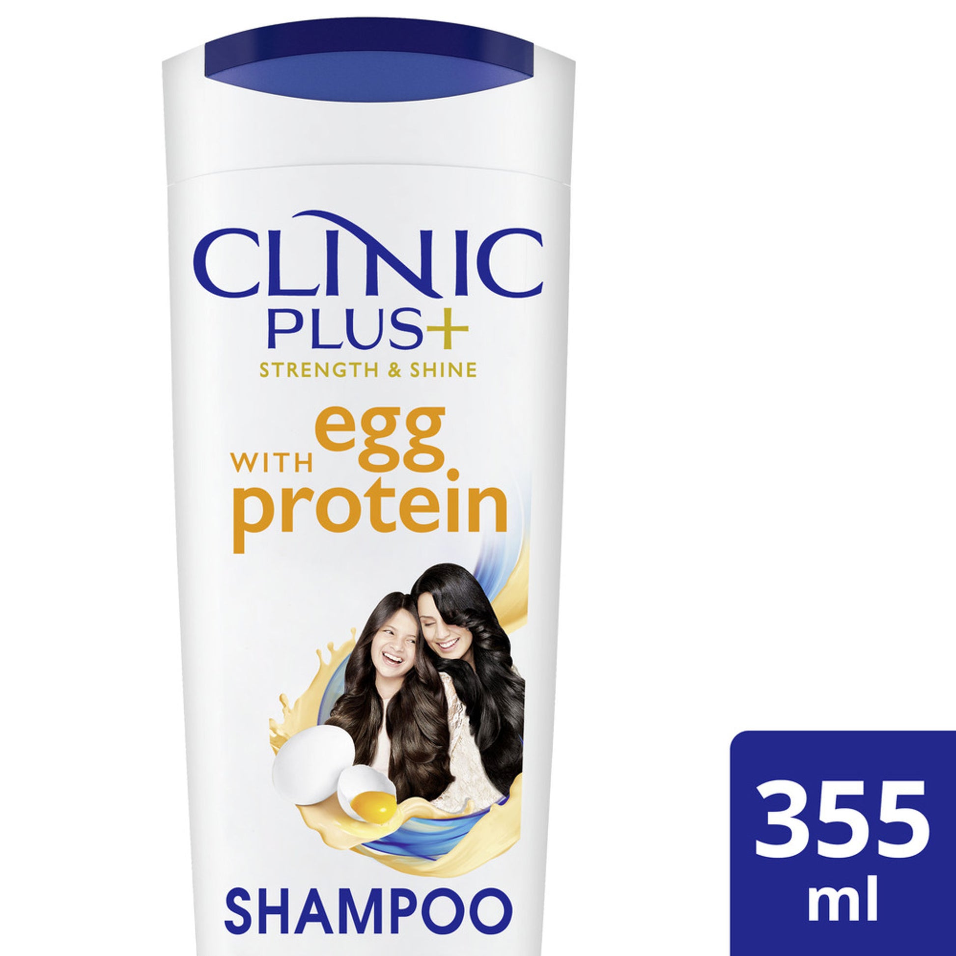 CLINIC PLUS Strength & Shine, With Egg Protein, Shampoo For Reduced Hair Breakage