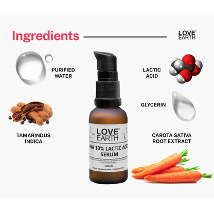 Love Earth AHA 10% Lactic Acid Serum