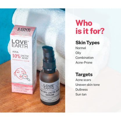 Love Earth AHA 10% Lactic Acid Serum