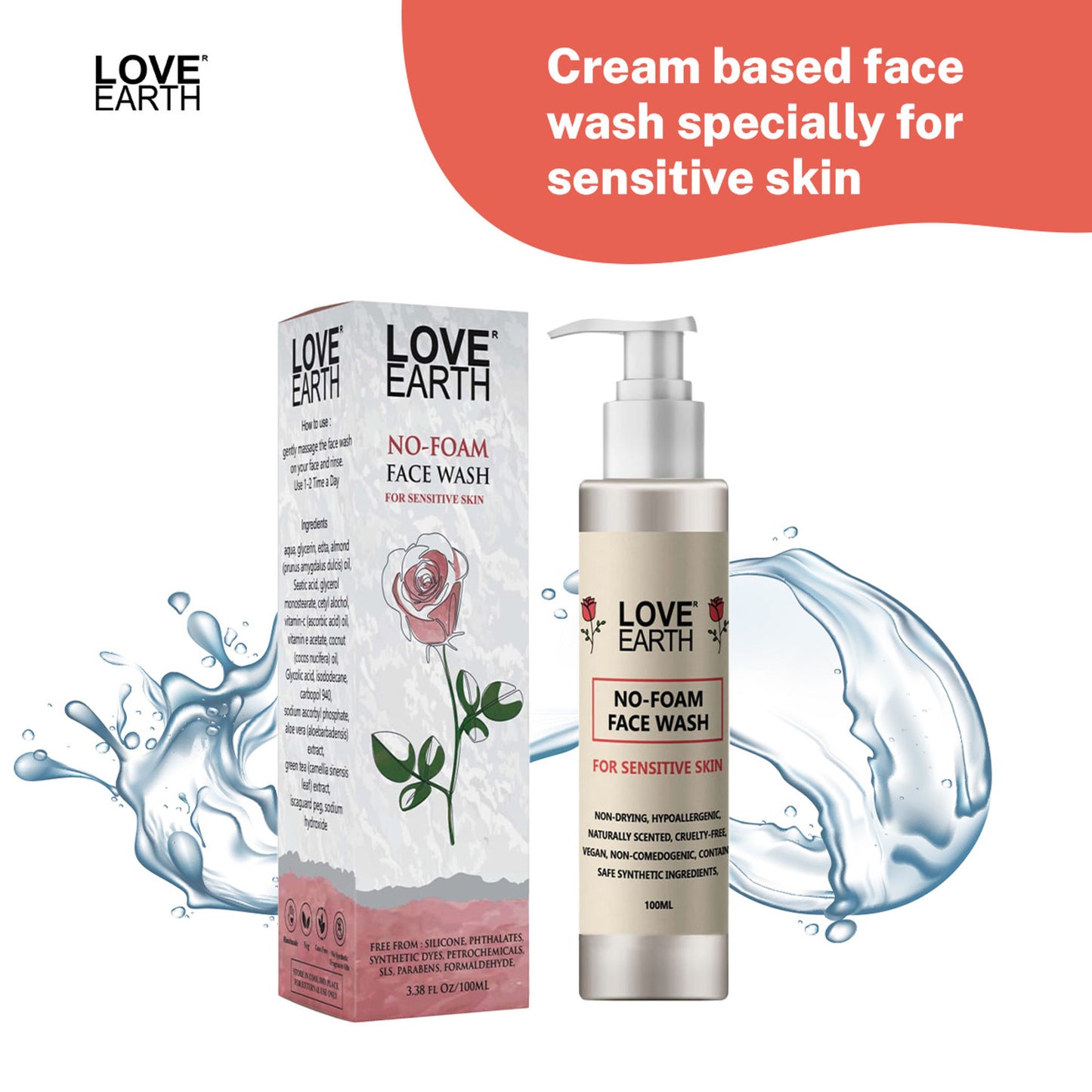 Love Earth No-foam Face Wash