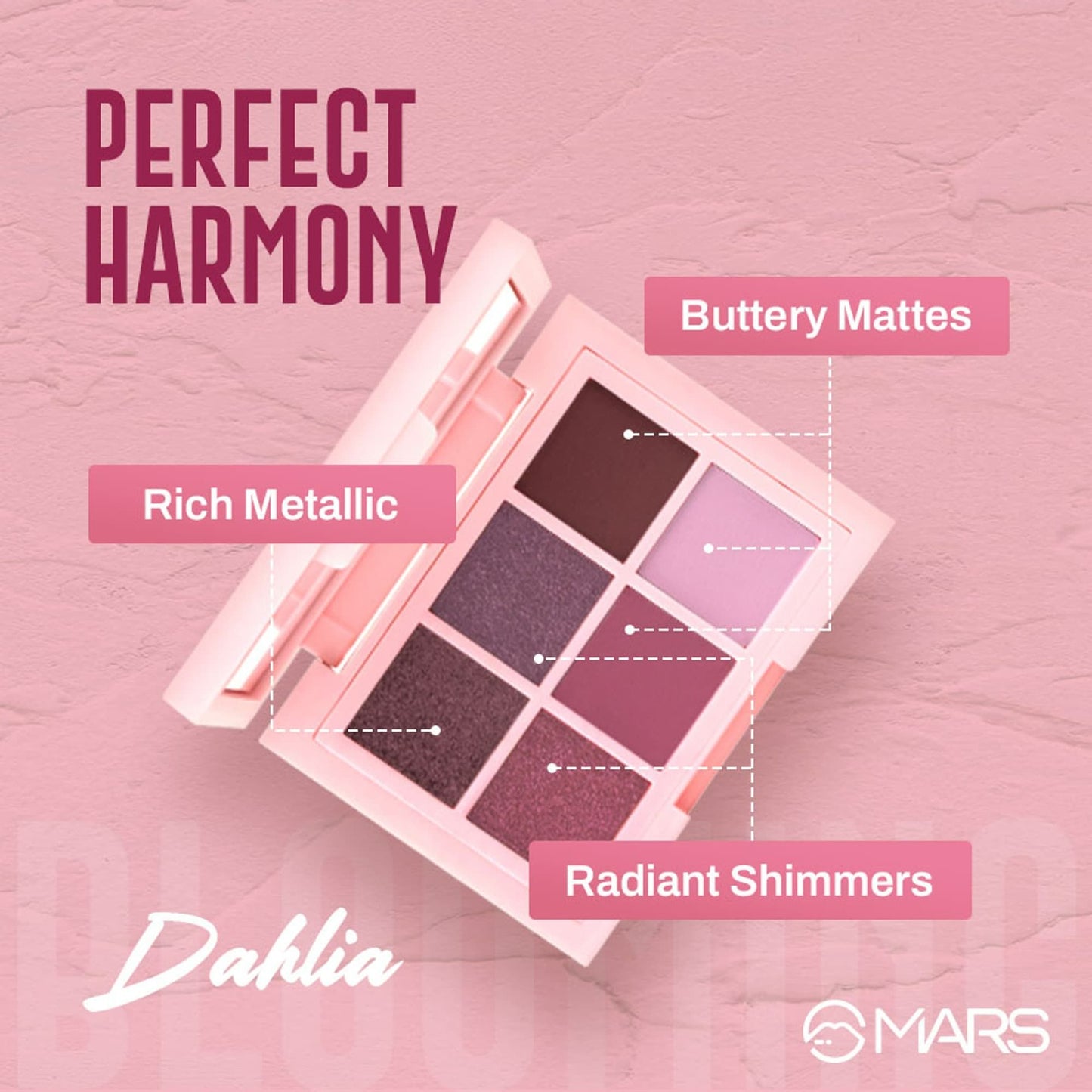 MARS Blooming Matte & Shimmer Eyeshadow Palette - 02 Dahlia