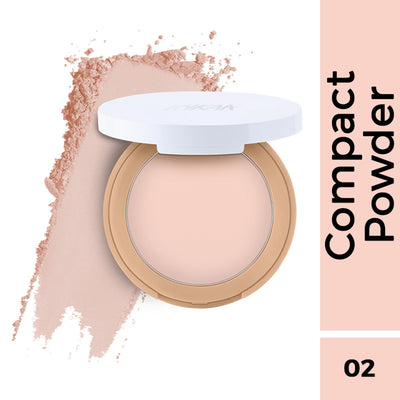 Nykaa Cosmetics All Day Matte 12HR Oil Control Face Compact Powder With SPF 15 PA ++ - Vanilla 02