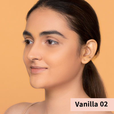 Nykaa Cosmetics All Day Matte 12HR Oil Control Face Compact Powder With SPF 15 PA ++ - Vanilla 02