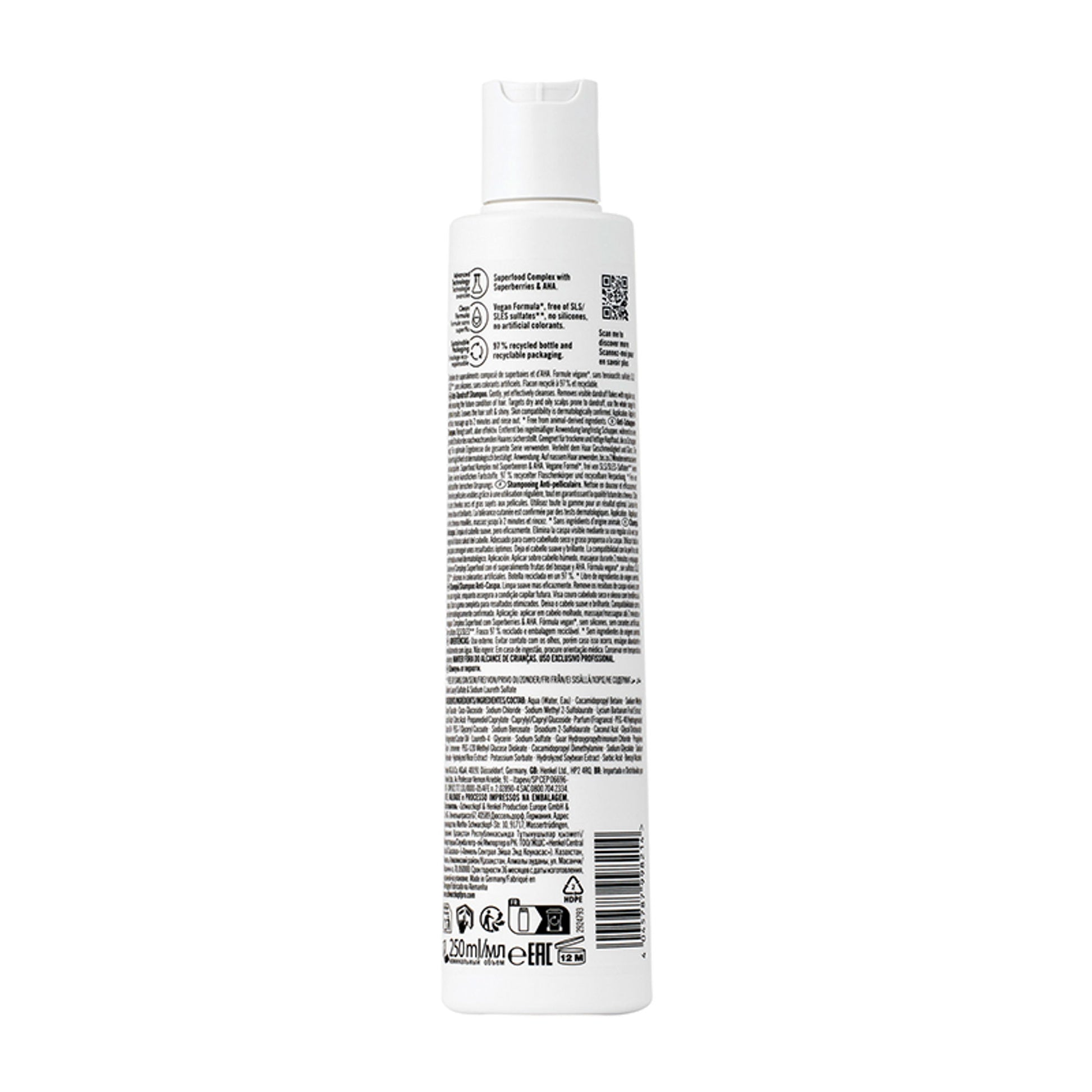 Schwarzkopf Professional Bonacure Anti-Dandruff Shampoo with Superberries & AHA
