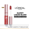 L'Oreal Paris Lumi Le Liquid Blush, Radiant & Glowy Finish - Glowy Worth It Medium