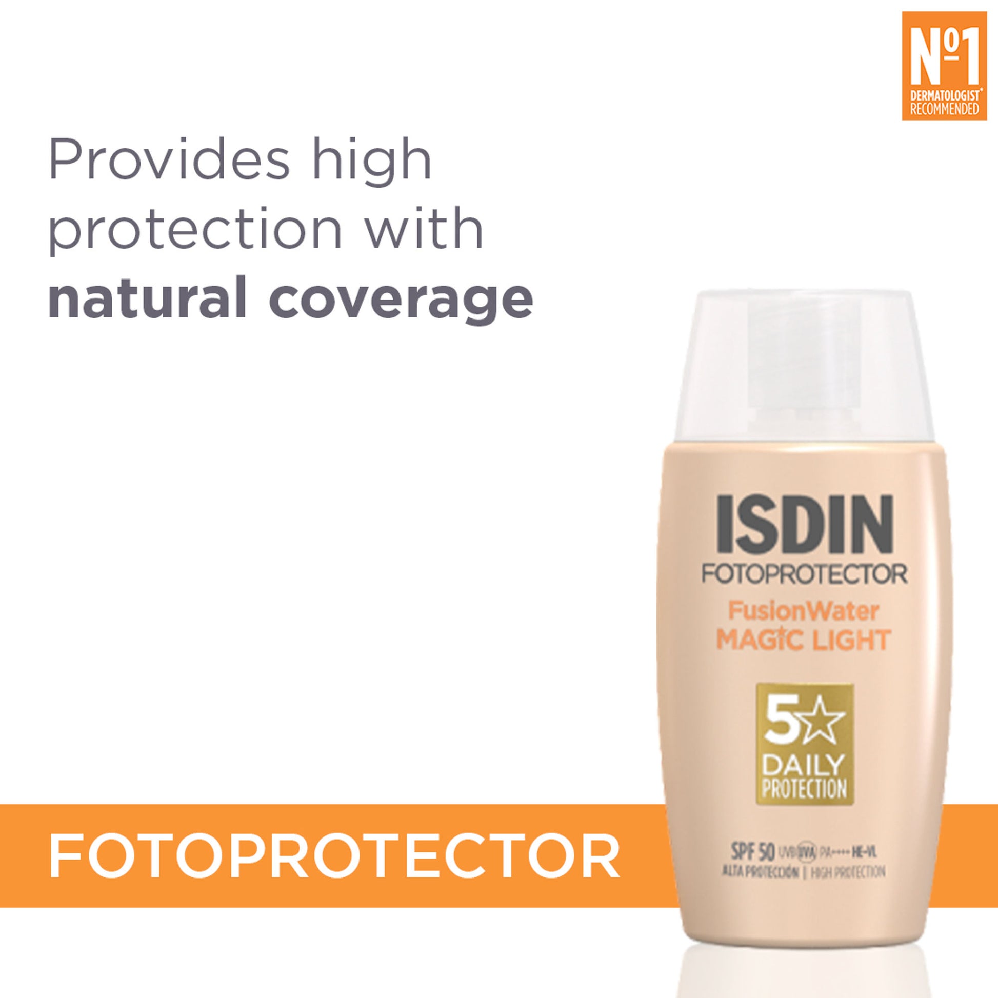 ISDIN Fotoprotector Fusion Water Magic Color SPF 50 PA++++ - Light