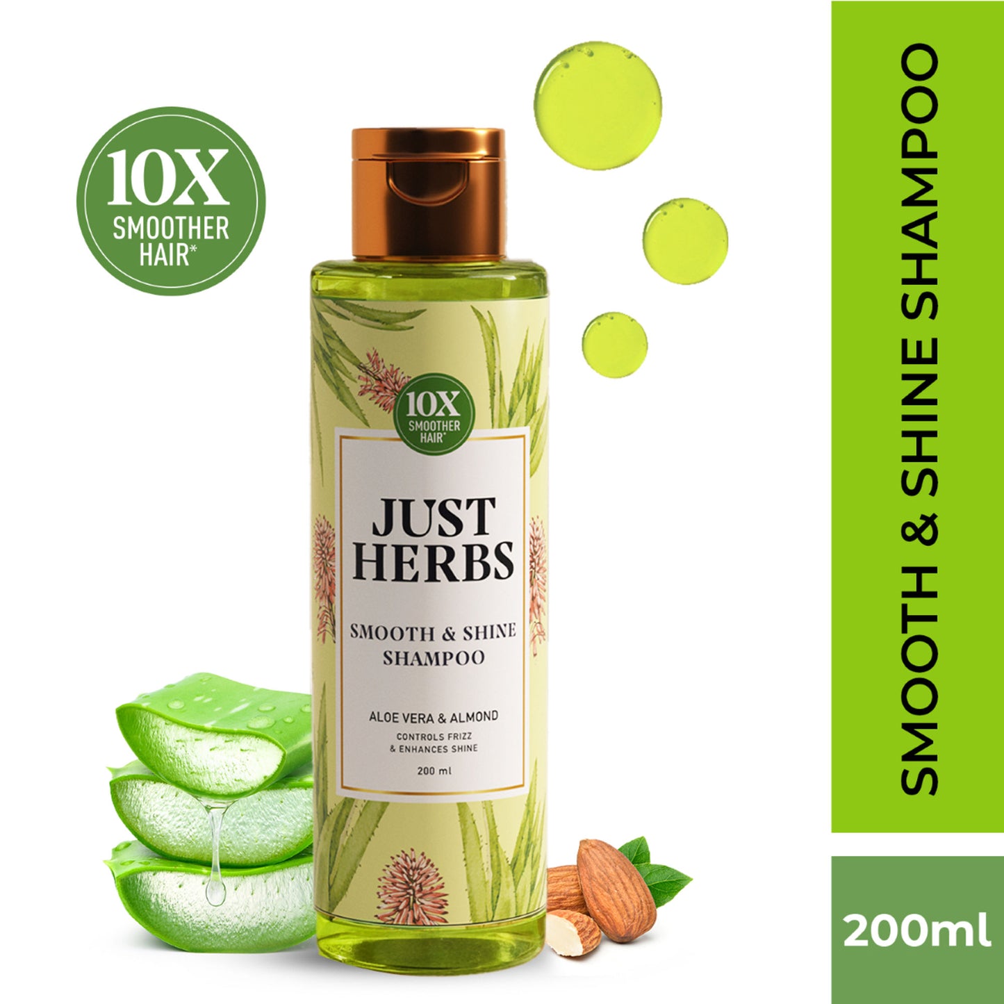 Just Herbs Silky Strength Aloevera-Wheatgerm Moisturising Shampoo