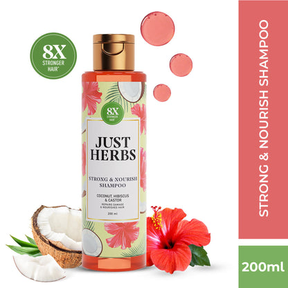 Just Herbs Castor & Black Onion Seed Shampoo