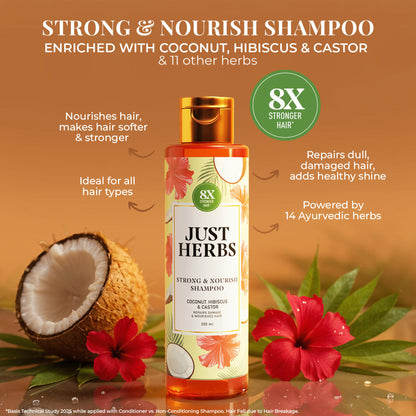 Just Herbs Castor & Black Onion Seed Shampoo
