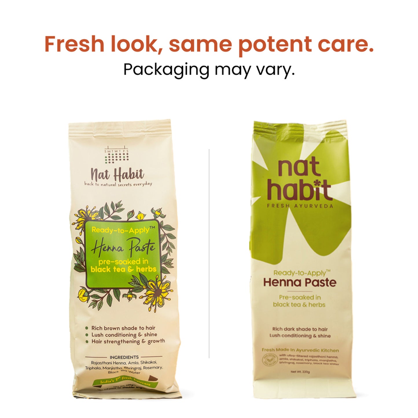 Nat Habit Hufa Pigment Indigo Powder & Ready-To-Apply Henna Paste