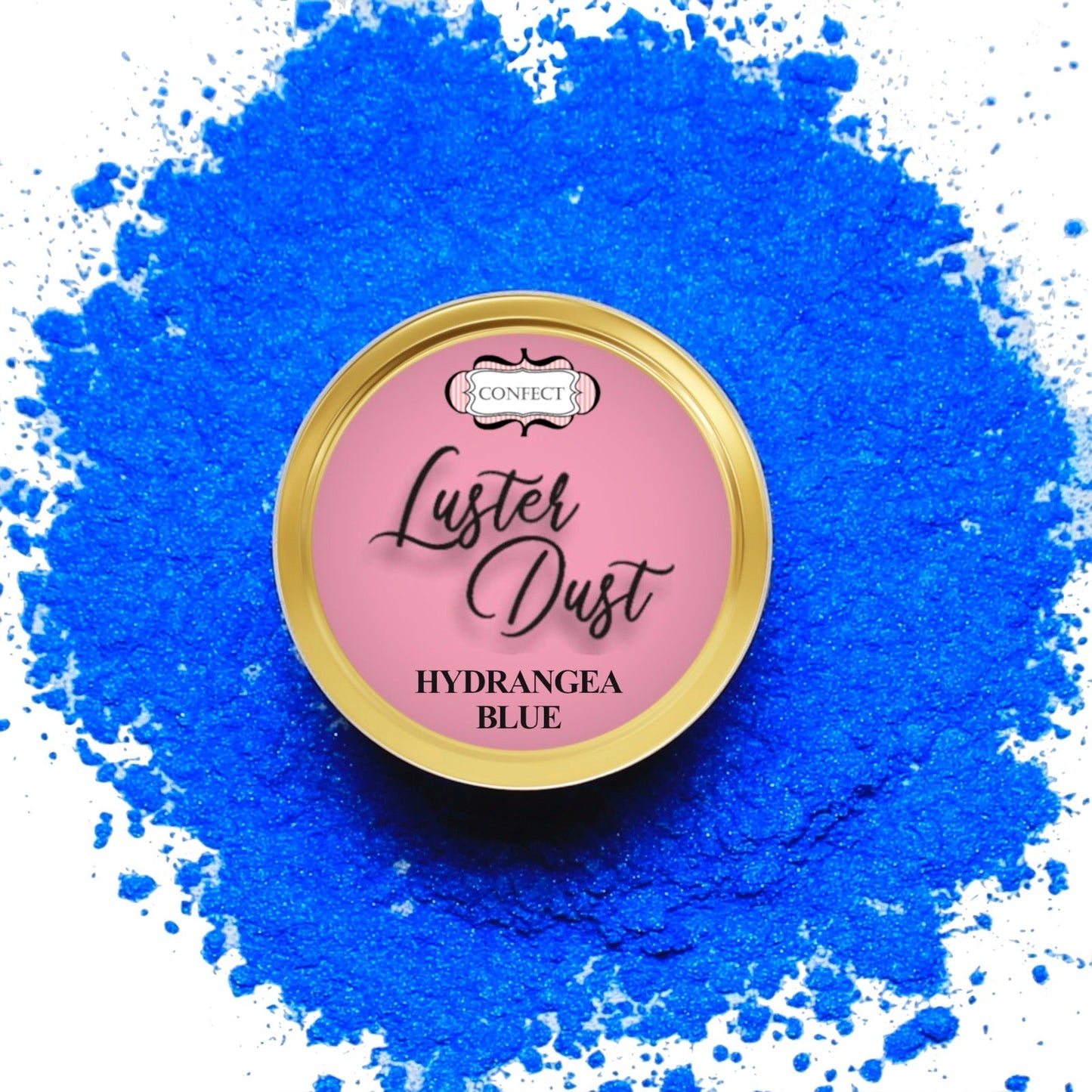 Confect Edible Luster Dust – Pack of 5 | Silver, Gold, Crystal, Blue, Purple |