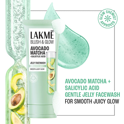Lakme Blush & Glow Avocado Matcha + Salicylic Acid Jelly Face Wash