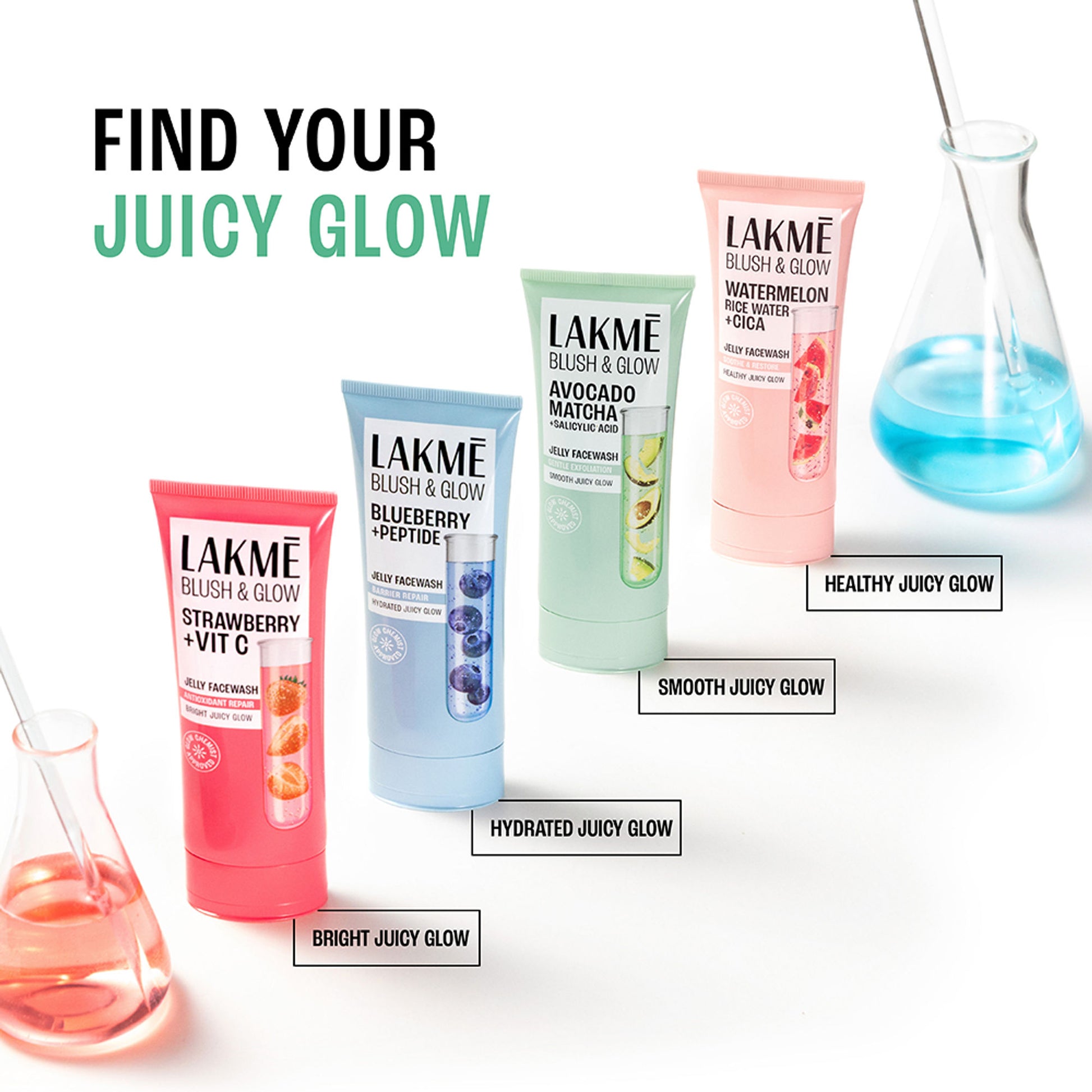 Lakme Blush & Glow Avocado Matcha + Salicylic Acid Jelly Face Wash
