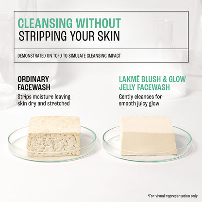 Lakme Blush & Glow Avocado Matcha + Salicylic Acid Jelly Face Wash
