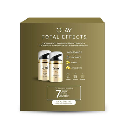 Olay Total Effects Slay All Day With Day & Night Cream, Fights 7 Signs of Ageing With Niacinamide