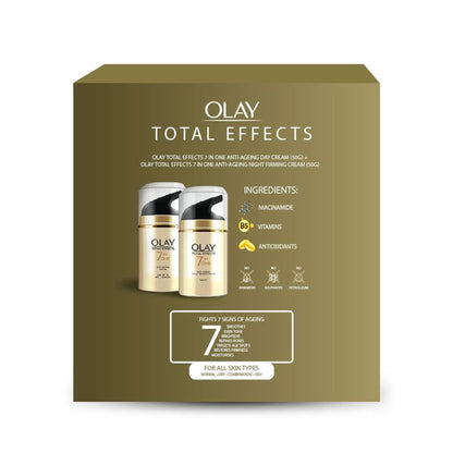 Olay Total Effects Slay All Day With Day & Night Cream, Fights 7 Signs of Ageing With Niacinamide