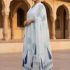Dhiyona IE Women Printed Regular Thread Work Pure Cotton Kurta with Trousers & Dupatta