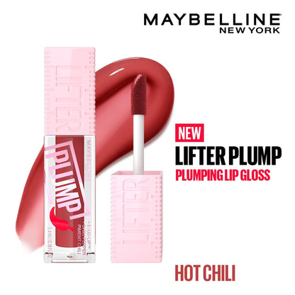 Maybelline New York Lifter Plump - Plumping Lip Gloss - Hot Chili