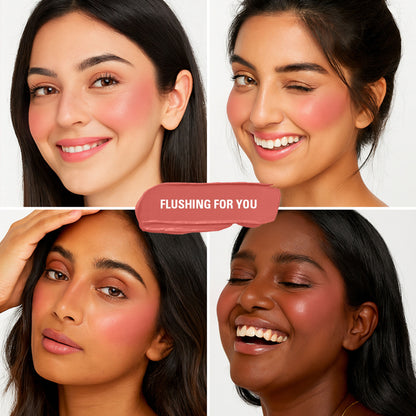 Makeup Revolution Superdewy Liquid Blusher - Ultra Pigmented-Dewy & Radiant Formula You Had Me At First Blush - Flushing For You