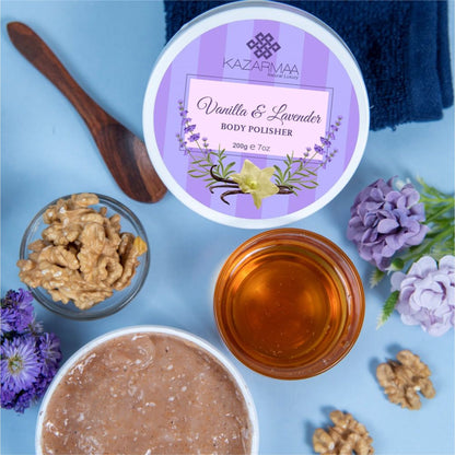 Kazarmaa Vanilla & Lavender Exfoliating Body Polisher With Shea Butter & Vitamin -e