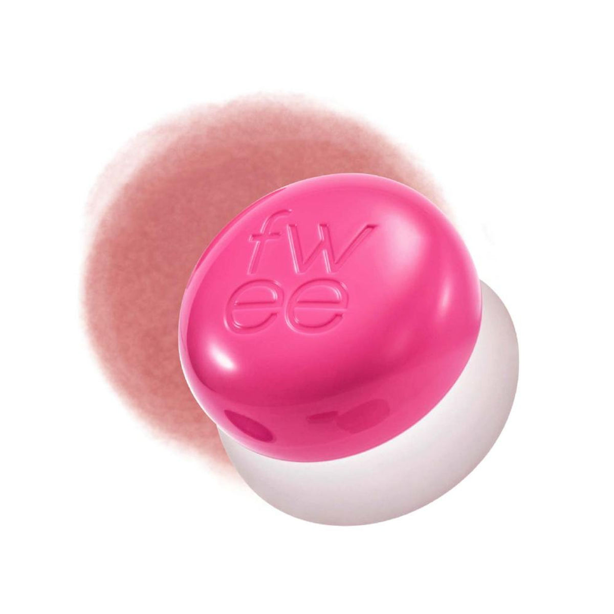 fwee Lip&Cheek Blurry Pudding Pot in skirt shade, Korean airbrushed lip and cheek tint, creamy texture and vibrant color.